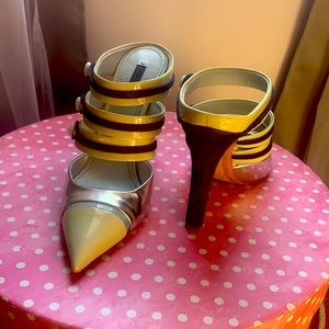 Authentic Louis Vuitton 4.5 high heel mules